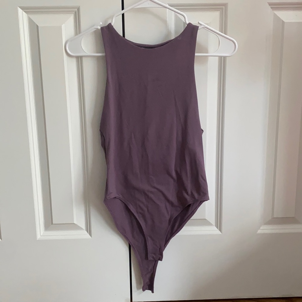 Light purple body suit
